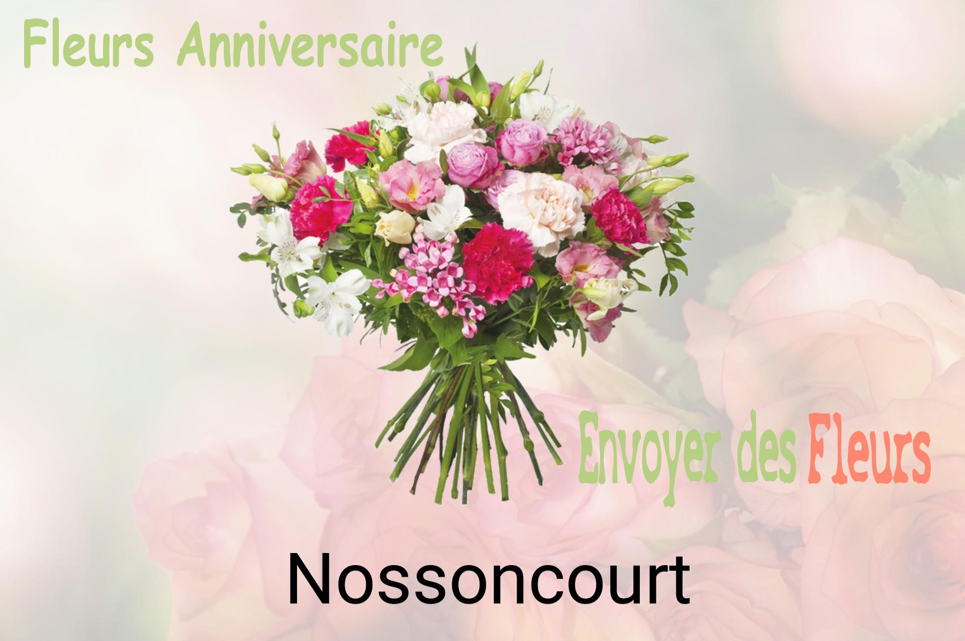 Bouquet de fleurs d’anniversaire livré à Nossoncourt